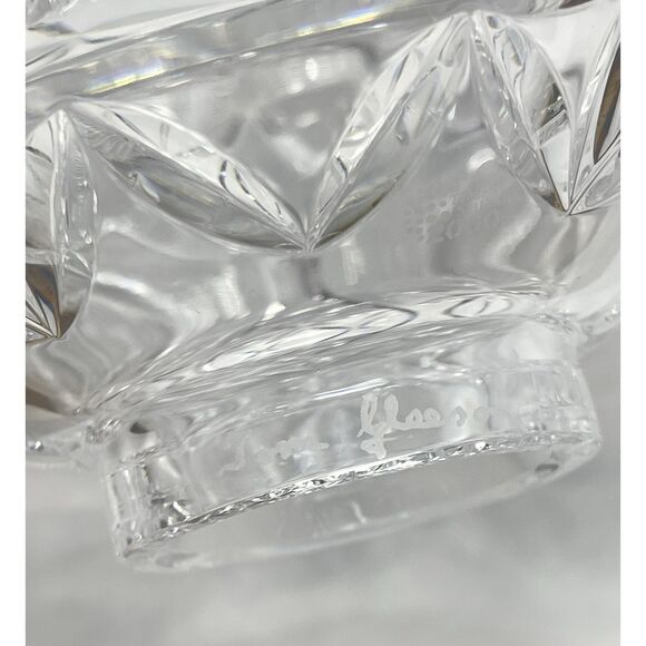 Waterford Millennium Times Square 2000 Crystal Cut Shade Hurricane Glass Only - Picture 8 of 9